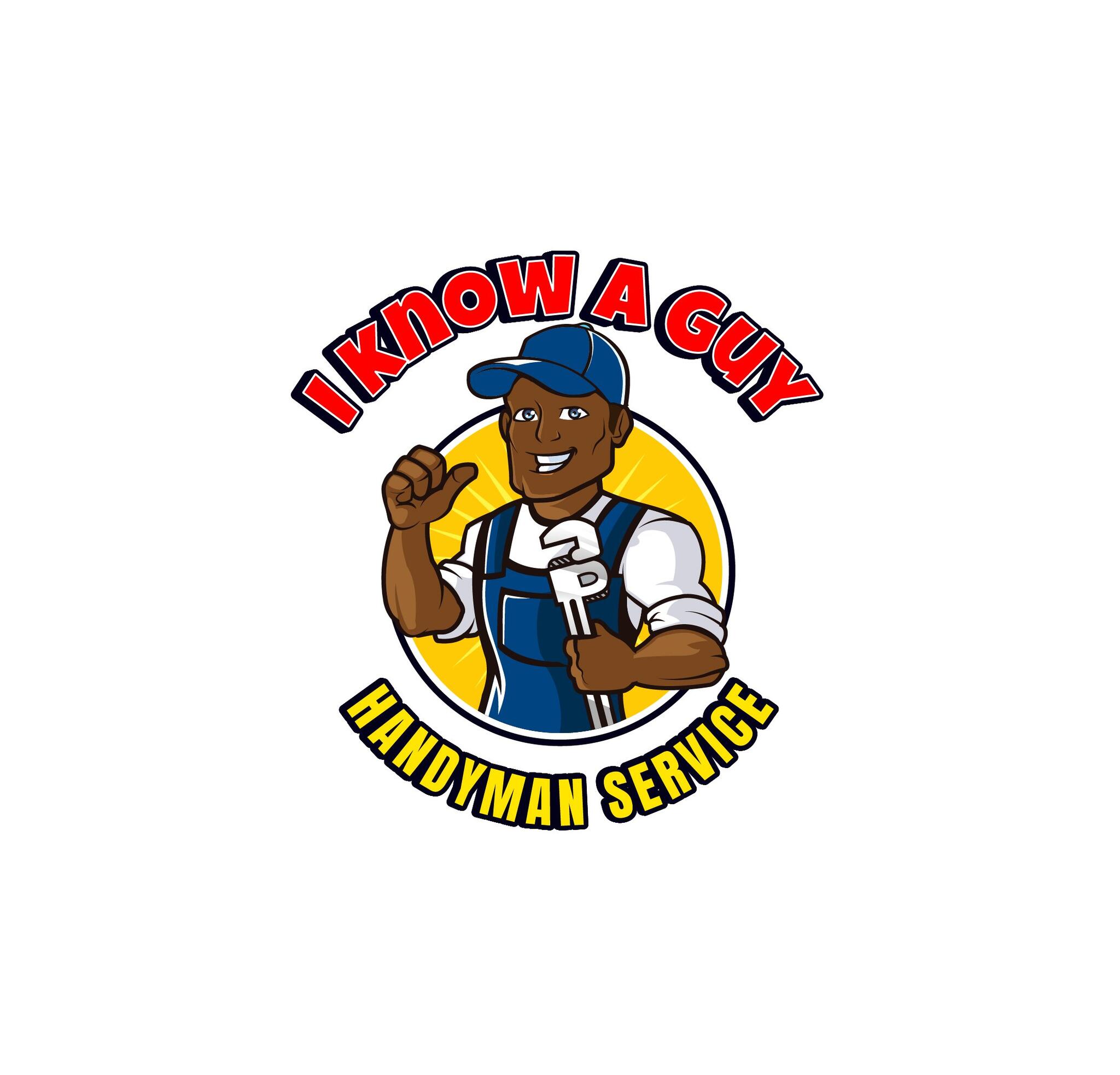 I Know A Guy Handyman Service — mascot logo
